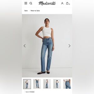 Madewell 90’s Straight Jean Enmore Wash